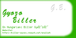 gyozo biller business card